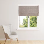 Store Bateau Voilage Uni effet Satin