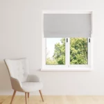 Store Bateau Voilage Uni effet Satin