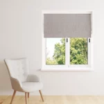 Store Bateau Voilage Uni effet Satin