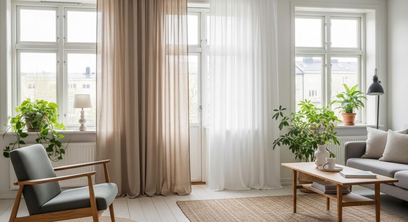 Rideaux style scandinave
