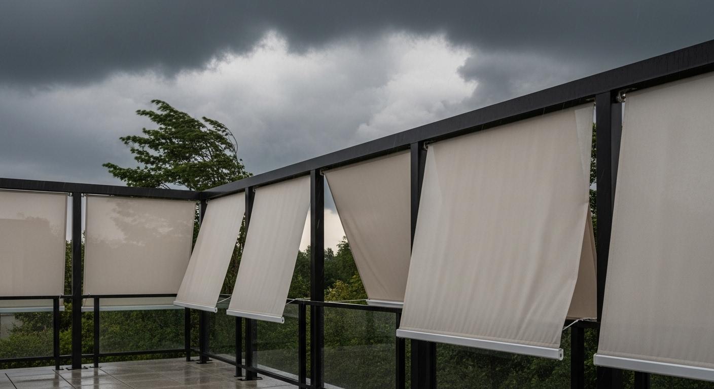 Tempête stores et rideaux couverts par l'assurance