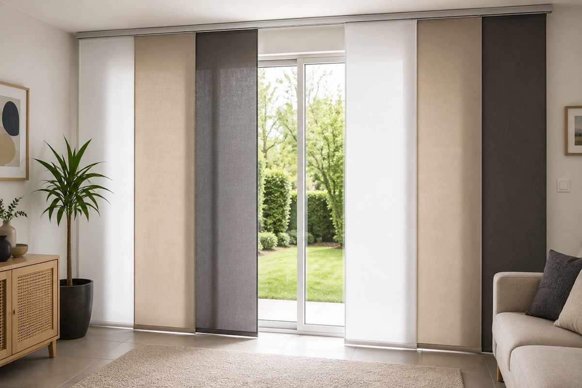 Salon moderne ouvert sur le jardin